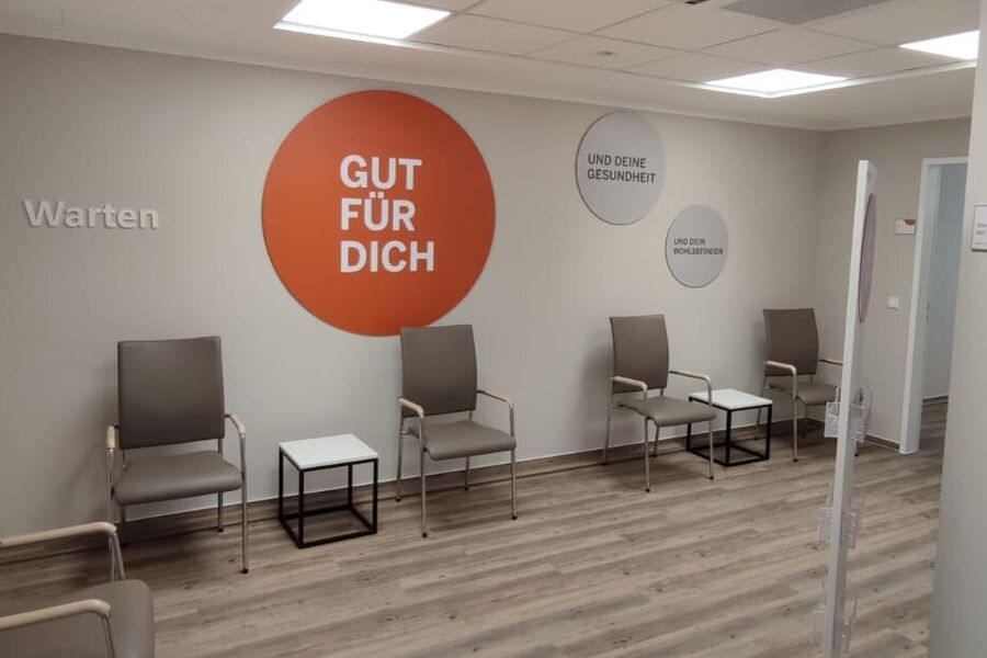 Wartebereich in der Radiologie 360° in Straßlach