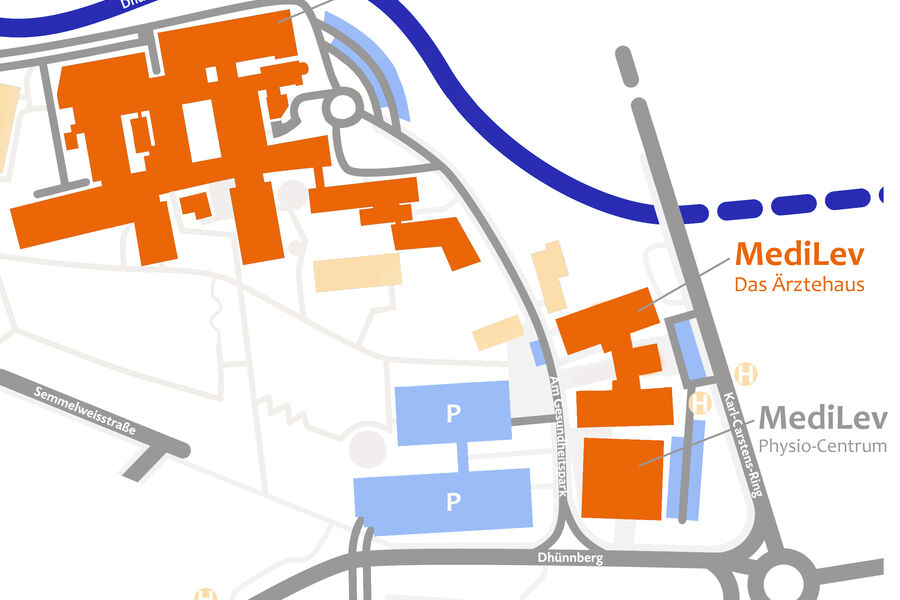 Lageplan MediLev