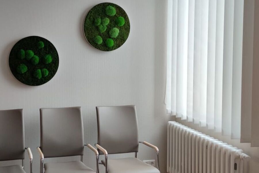 Wartebereich in der Radiologie 360° in Straßlach