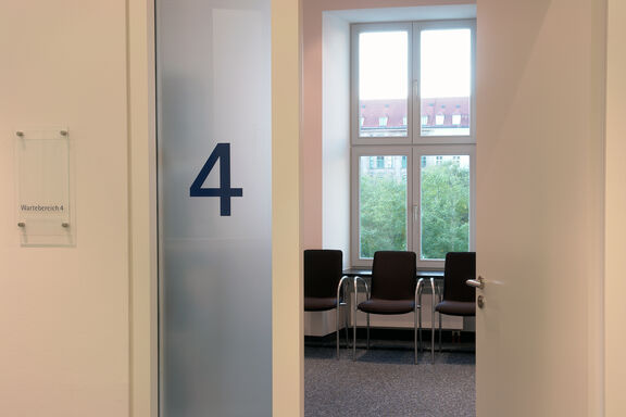 Wartebereich unserer Kardiologie München  