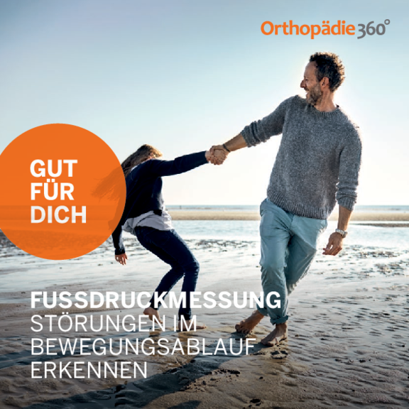 Fußdruckmessung bei der Orthopädie 360°