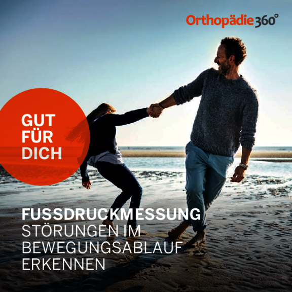 Fußdruckmessung bei der Orthopädie 360°